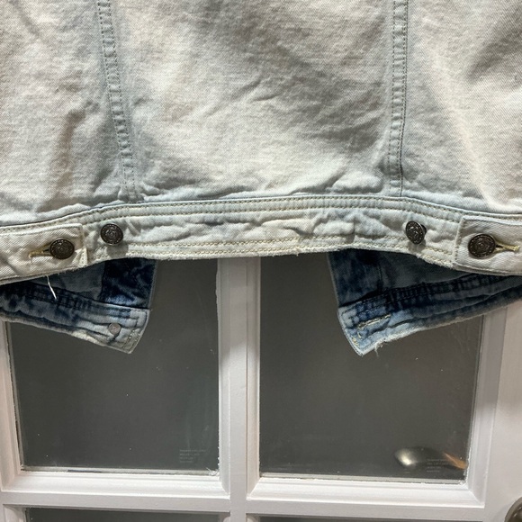 Free People Studded Light Wash Jean Vest - Picture 9 of 16